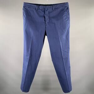 KITON Size 36 Navy Cotton Blend Button Fly Casual Pants